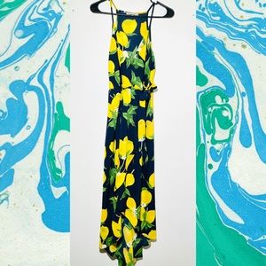 Lemon Racerback wrap style dress
